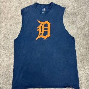 Y2k detroit tigers “d” logo cut off tank‎ top